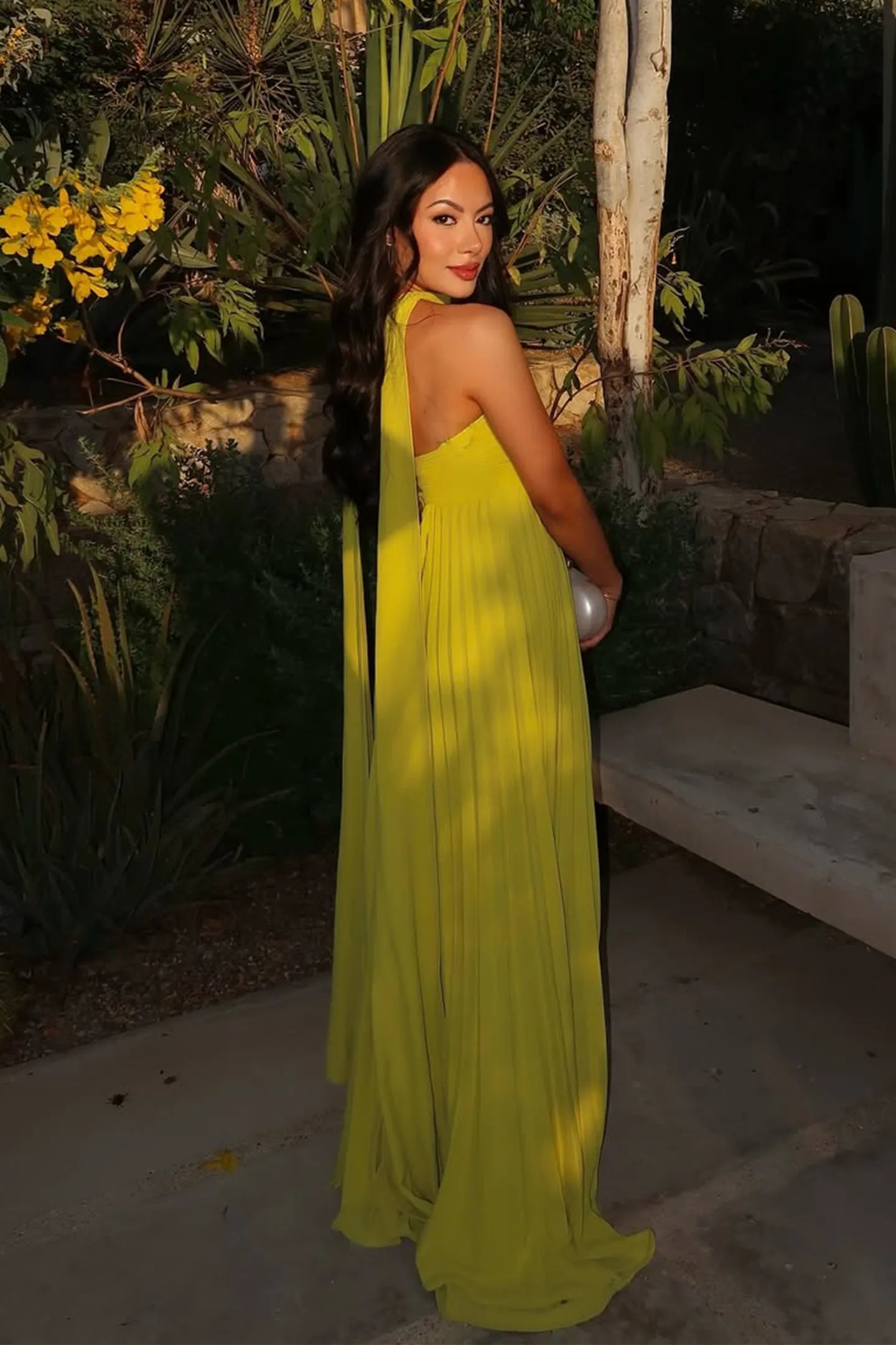 ISAVELLE – Strapless Pleated Maxi Dress