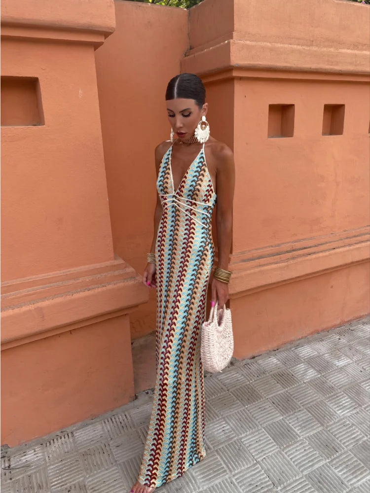 Roxanne | Halterkleid mit Verführerischem Offenem Rücken
