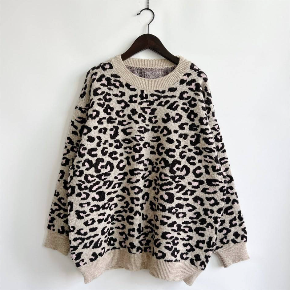 Luna Leopard – Maglione caldo per autunno e inverno