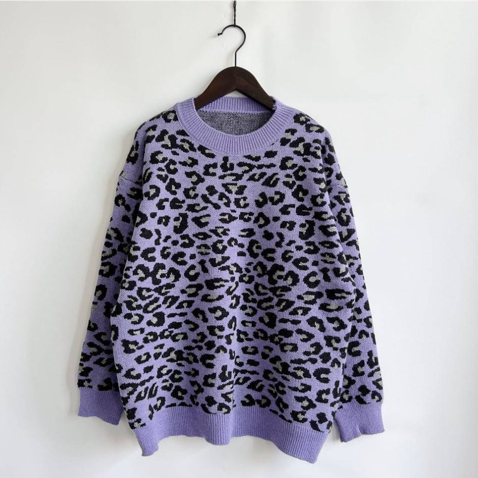 Luna Leopard – Maglione caldo per autunno e inverno