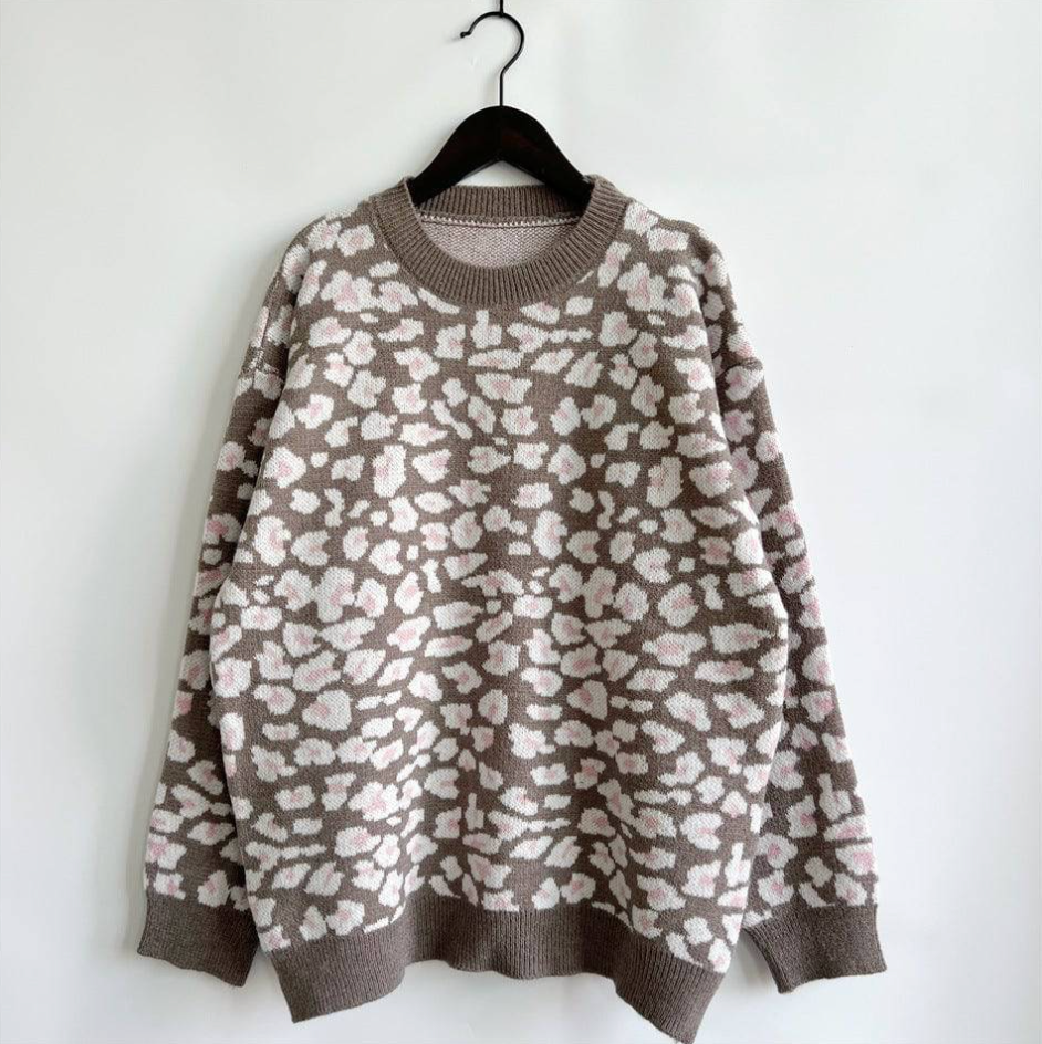 Luna Leopard – Maglione caldo per autunno e inverno