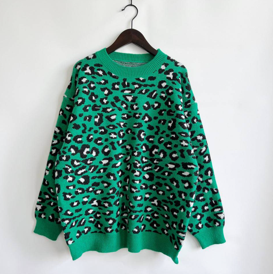 Luna Leopard – Maglione caldo per autunno e inverno