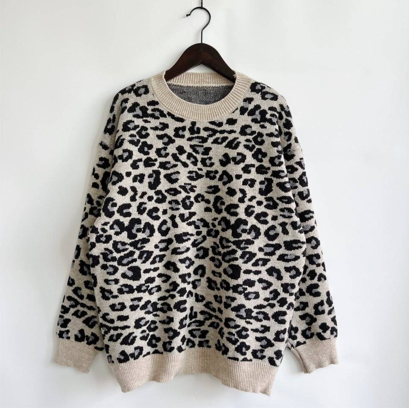 Luna Leopard – Maglione caldo per autunno e inverno