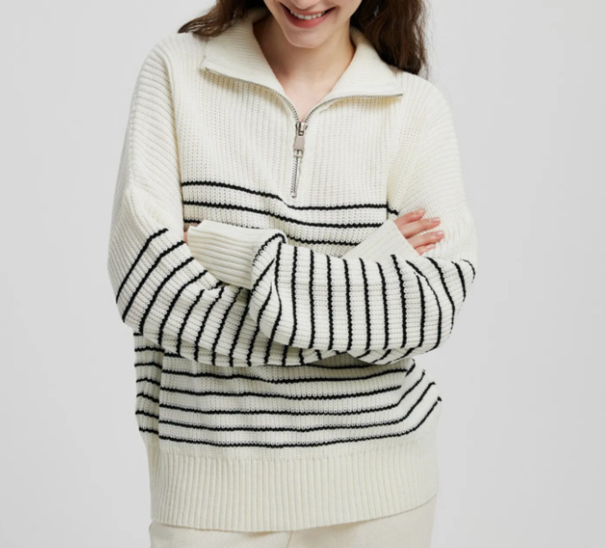 Maglione con cerniera di Alessia