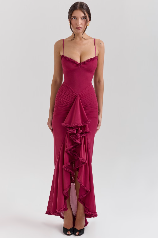 FLAVIA – Ruffle Maxi Dress