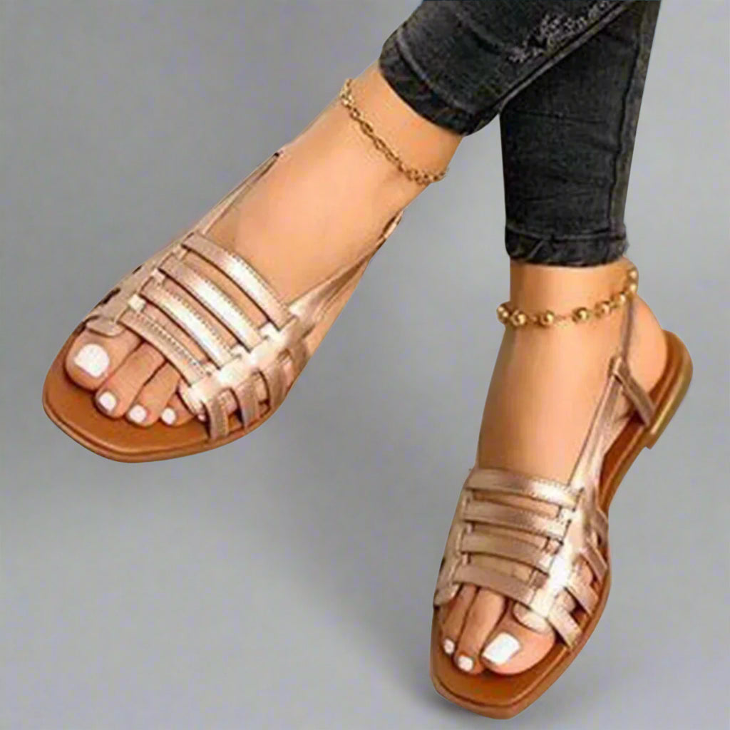 Adele | Sandali gladiatore fatti a mano in materiale premium
