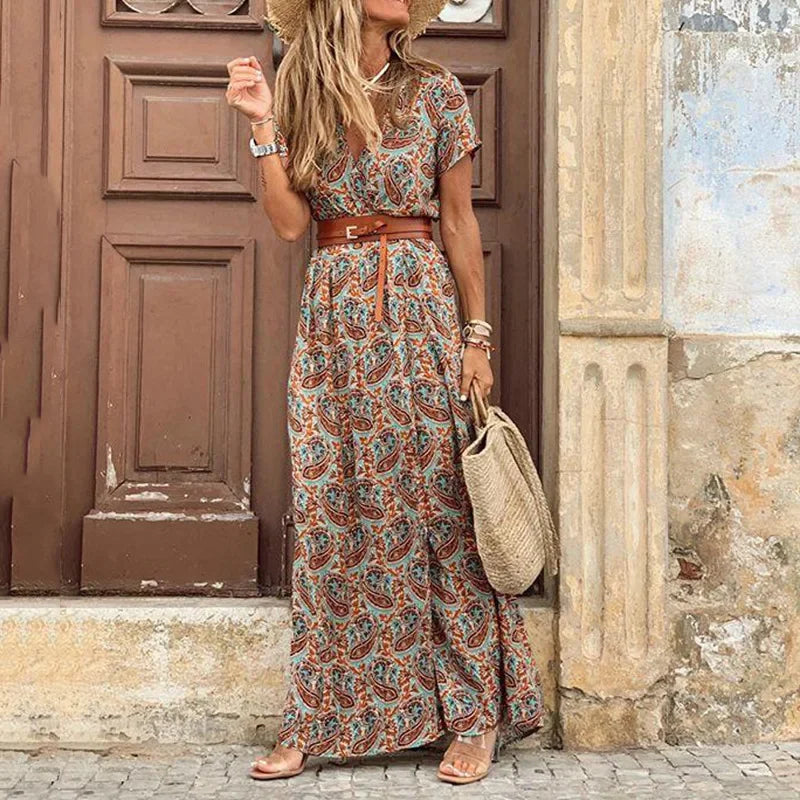 Luna® | Elegantes Bohemian Maxi-Kleid