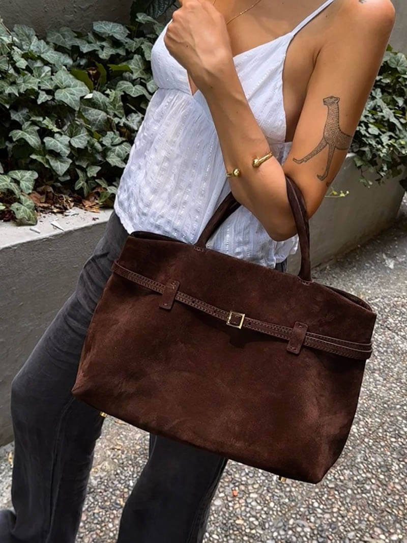 Rosalia Wildledertasche