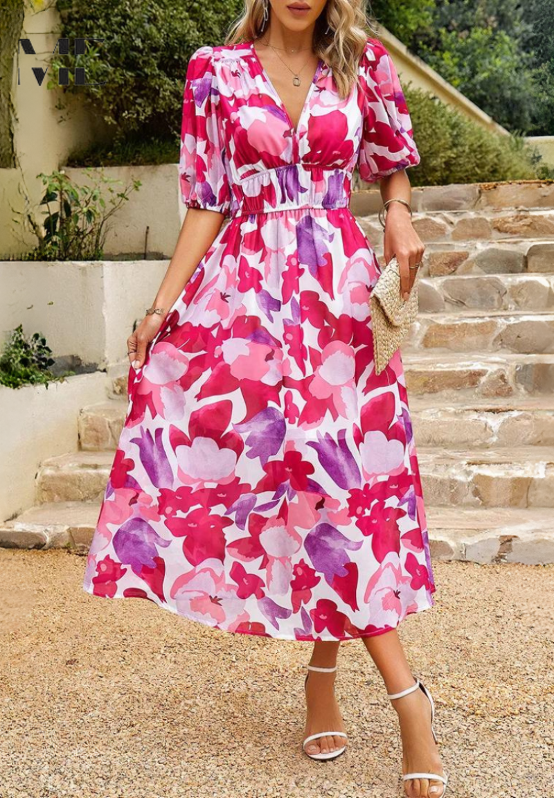 Danielle | Luxuriöses Zeitloses Midi-Kleid (Fast ausverkauft)