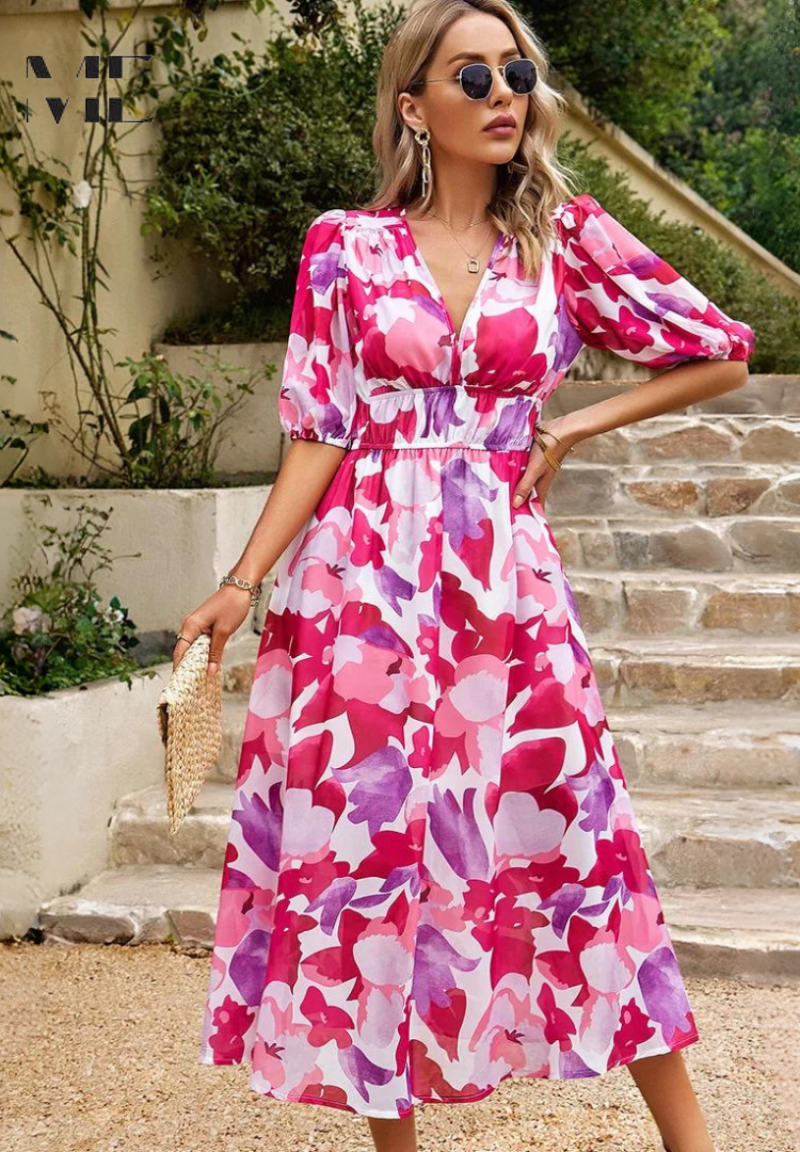 Danielle | Luxuriöses Zeitloses Midi-Kleid (Fast ausverkauft)