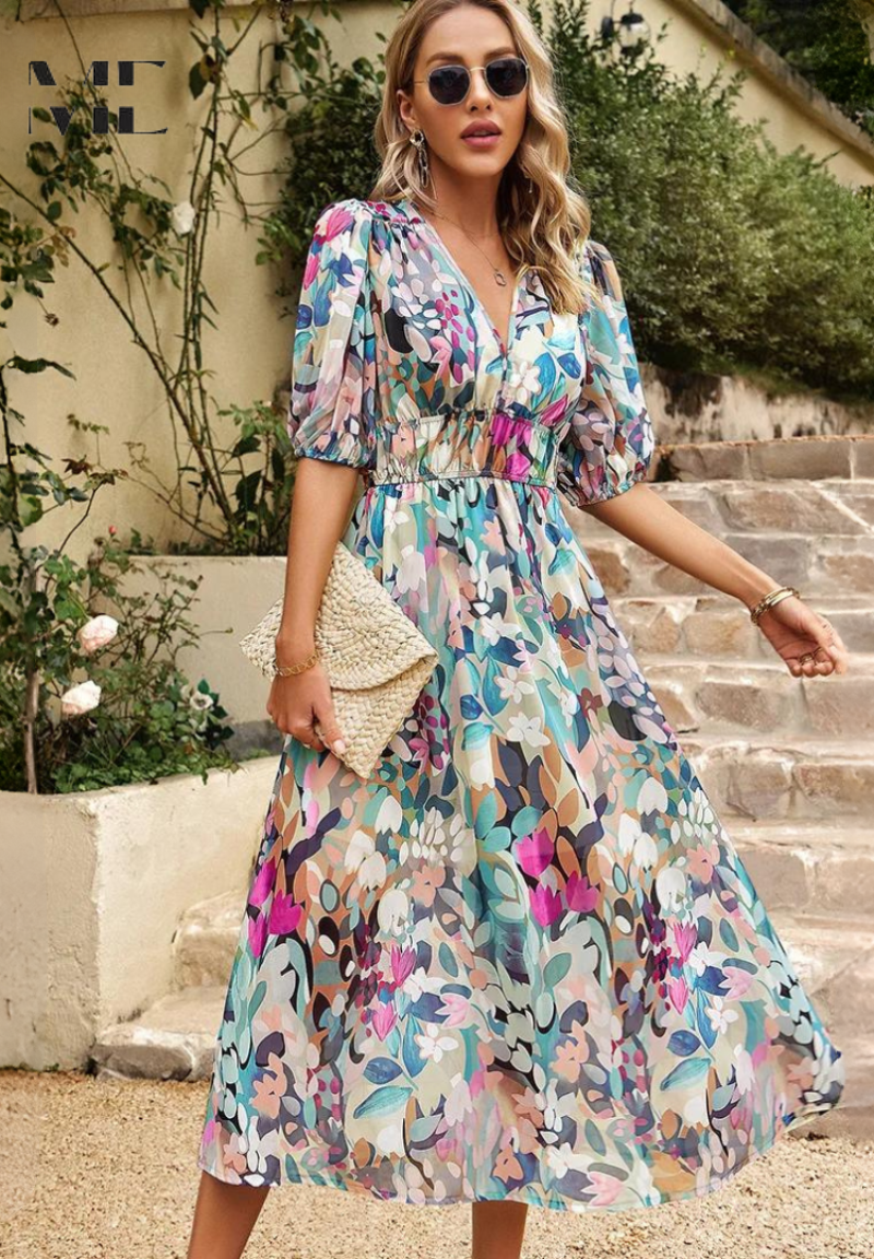 Danielle | Luxuriöses Zeitloses Midi-Kleid (Fast ausverkauft)