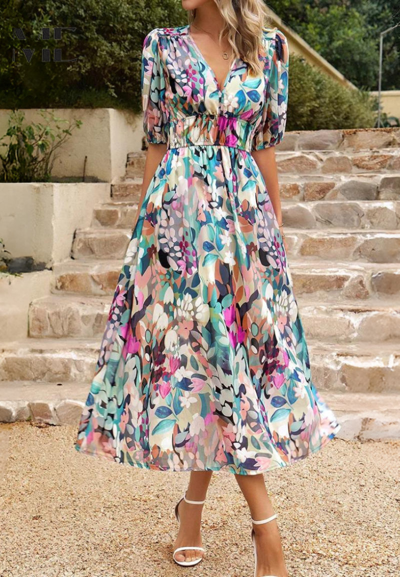 Danielle | Luxuriöses Zeitloses Midi-Kleid (Fast ausverkauft)