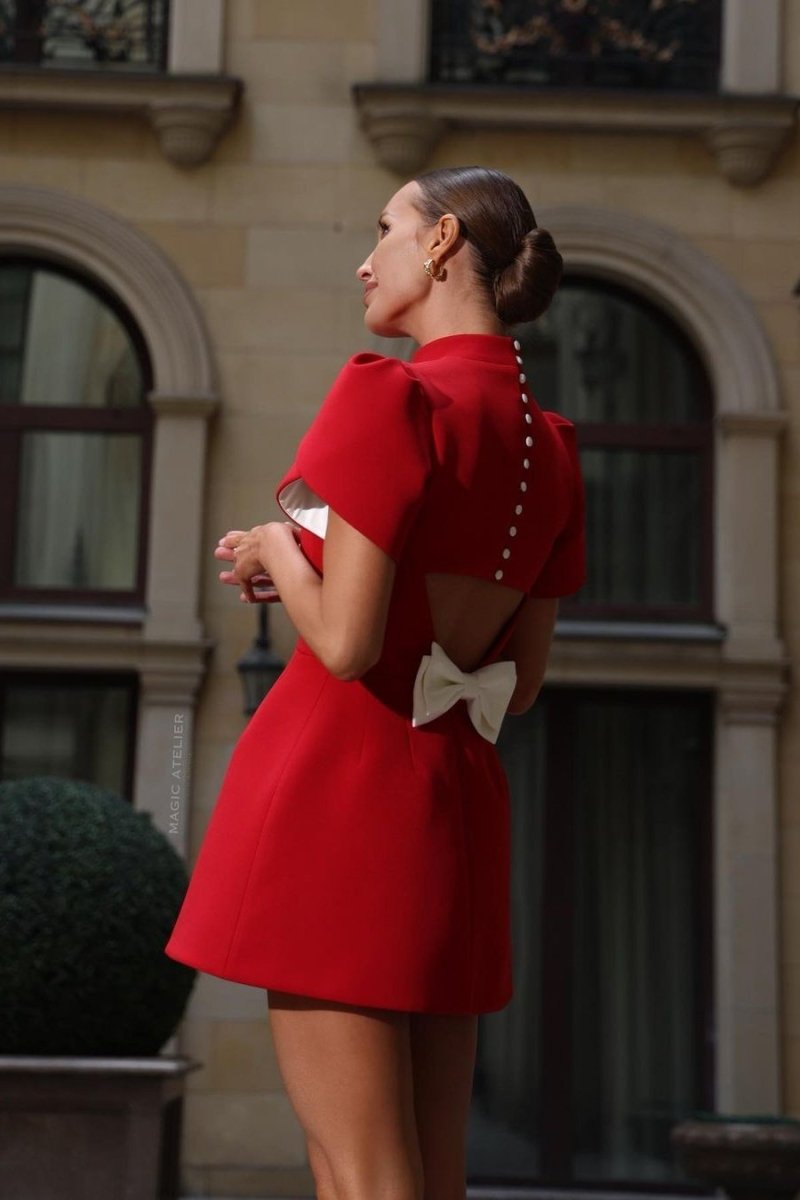 Adela - Mini Kleid mit Schleife