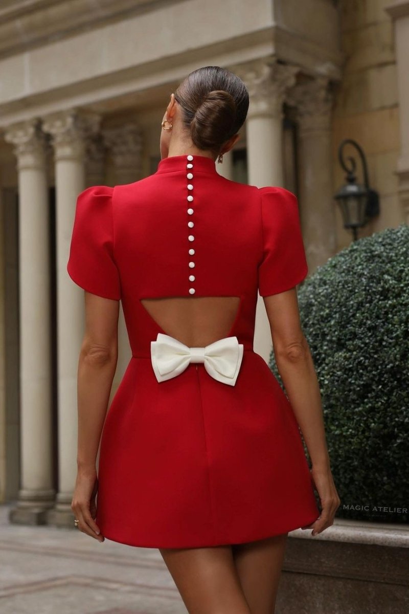 Adela - Mini Kleid mit Schleife