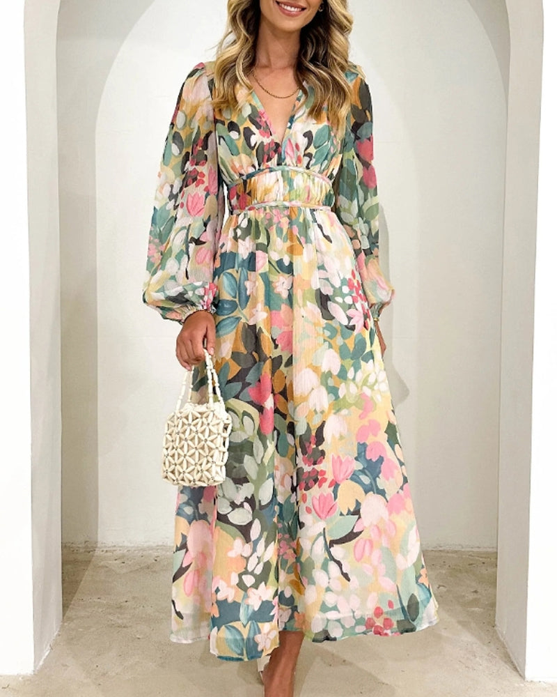 Carlotta - Elegantes Blumenkleid