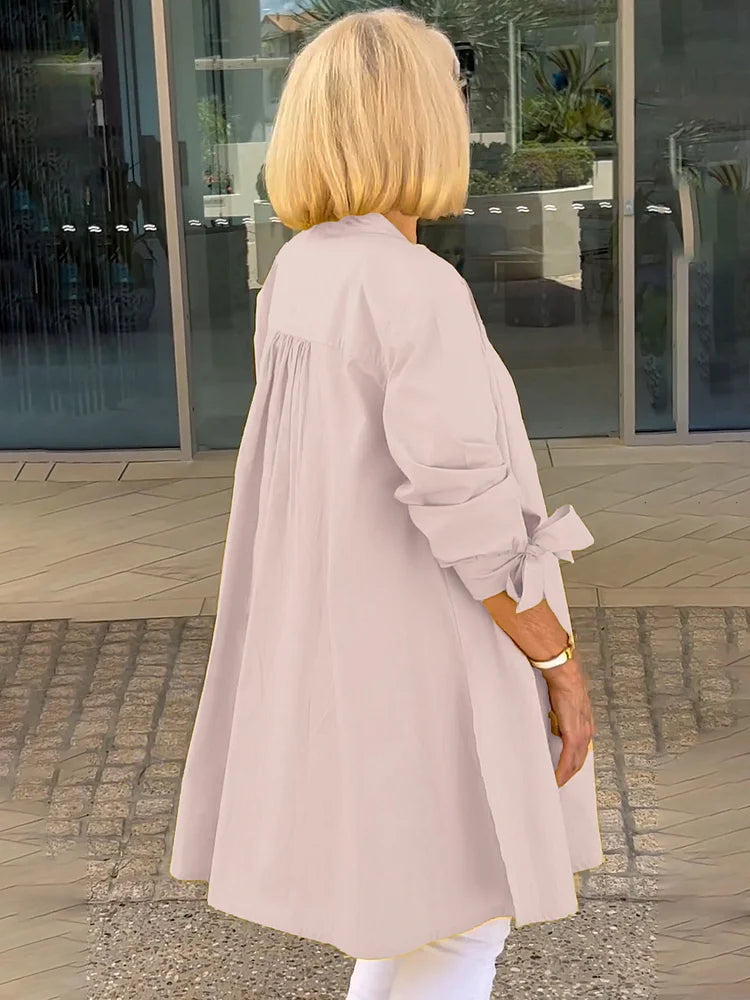 Isalyn - Figurbetonte Baumwolljacke mit Stehkragen