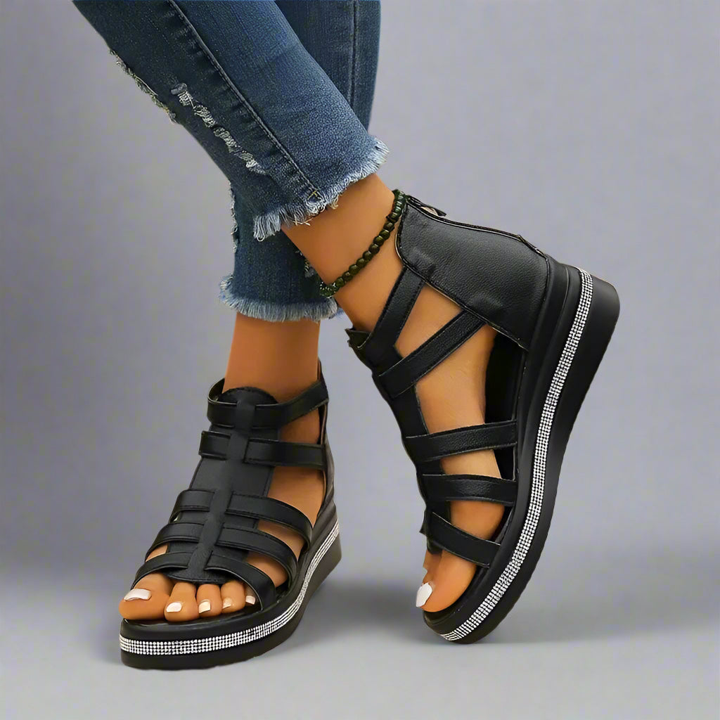Minerva | Eleganti sandali con zeppa per un comfort duraturo