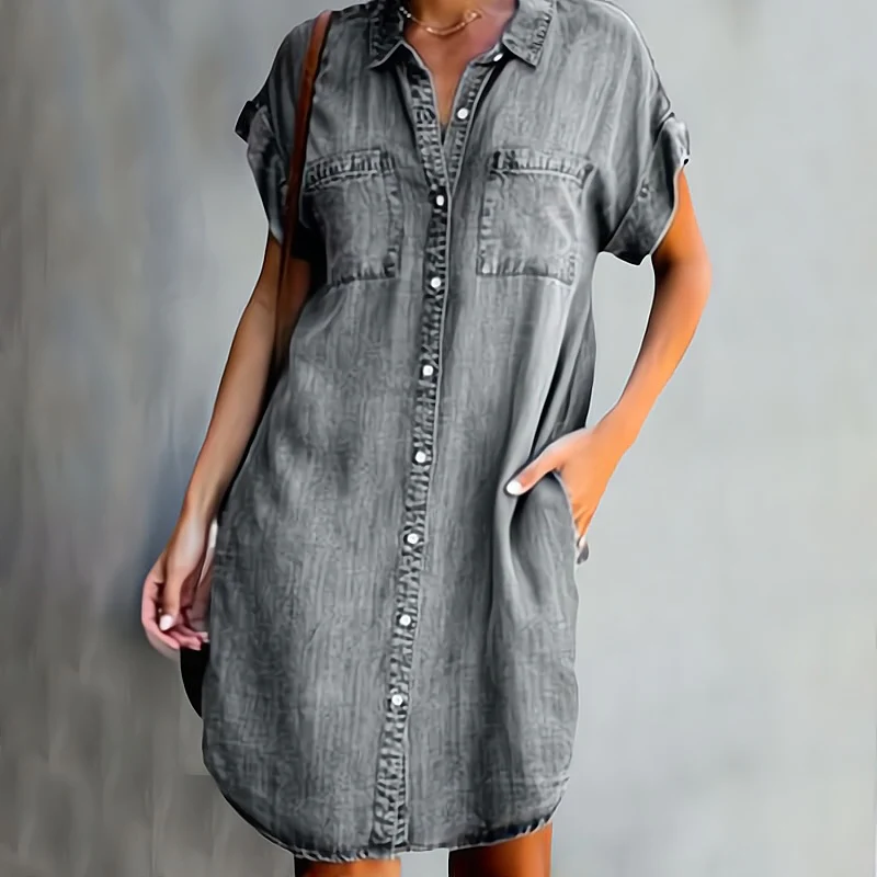 DAPHNE | DENIM-KLEID