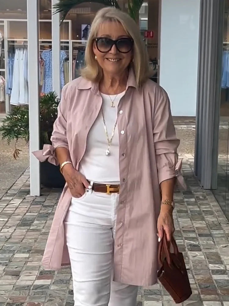 Isalyn - Figurbetonte Baumwolljacke mit Stehkragen