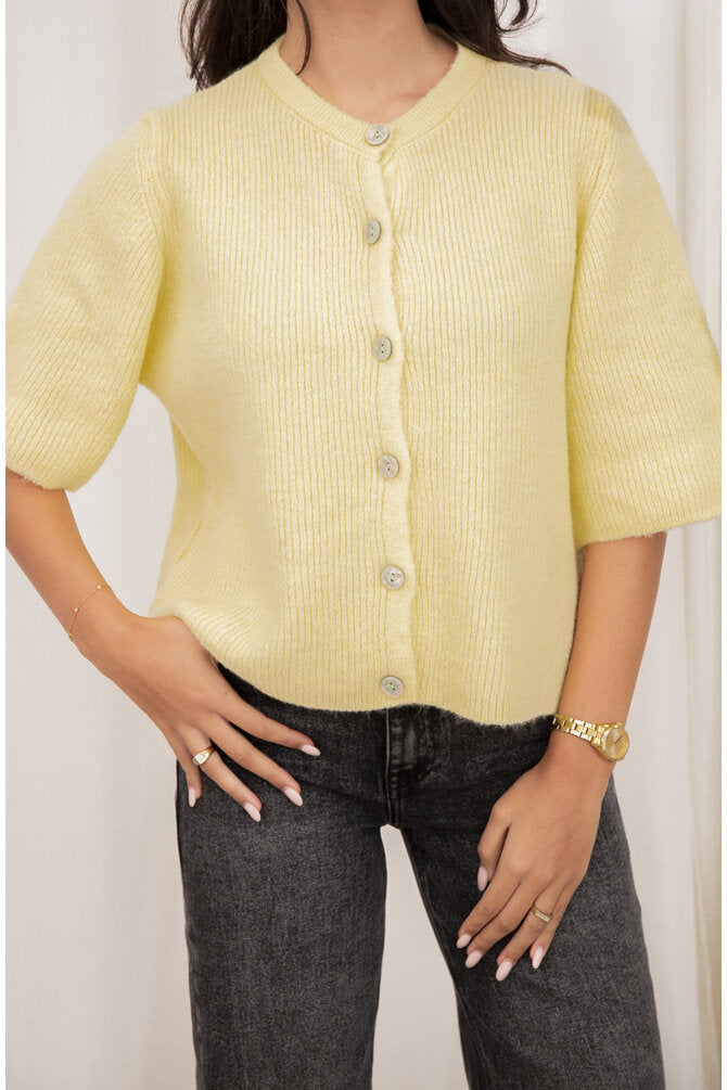 Giuliana – Short Sleeve Cardigan Top