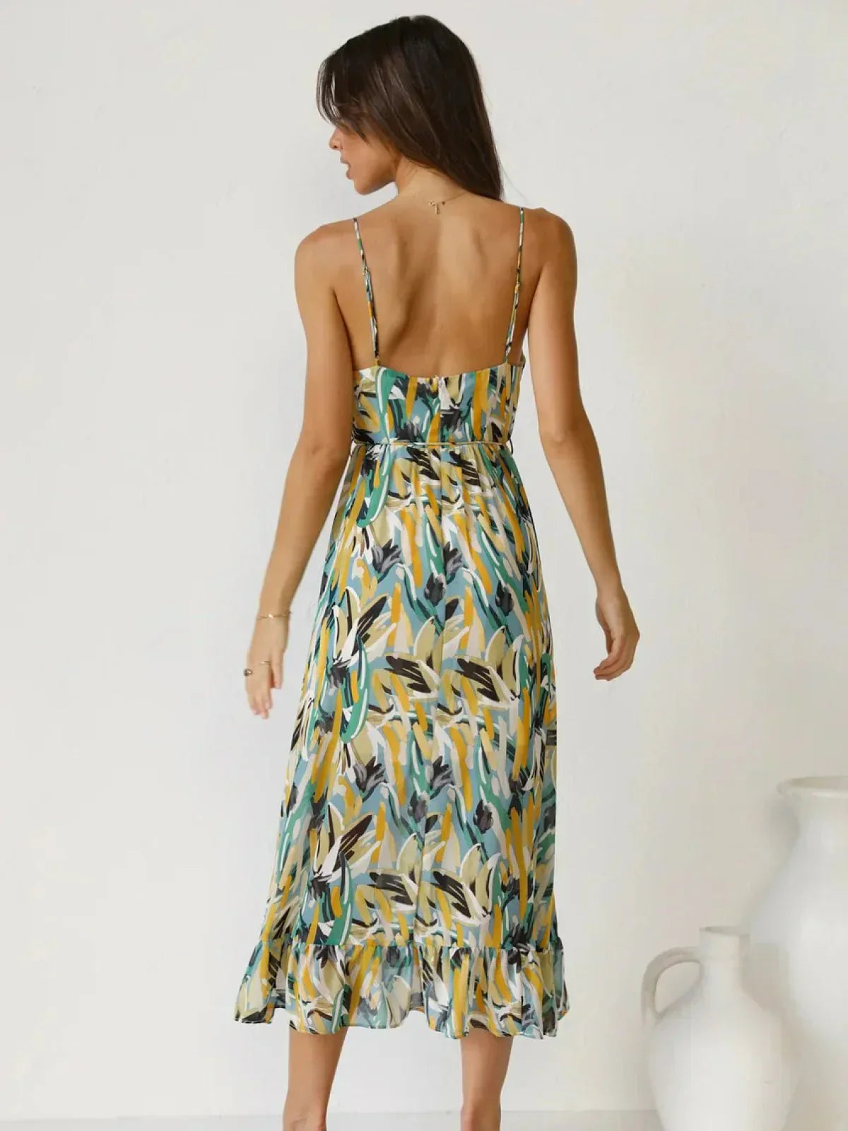 CHIARA | BUNTES MIDI-KLEID