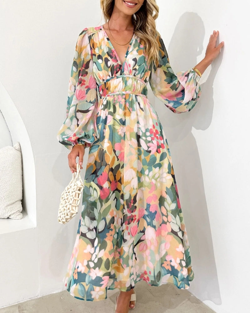 Carlotta - Elegantes Blumenkleid