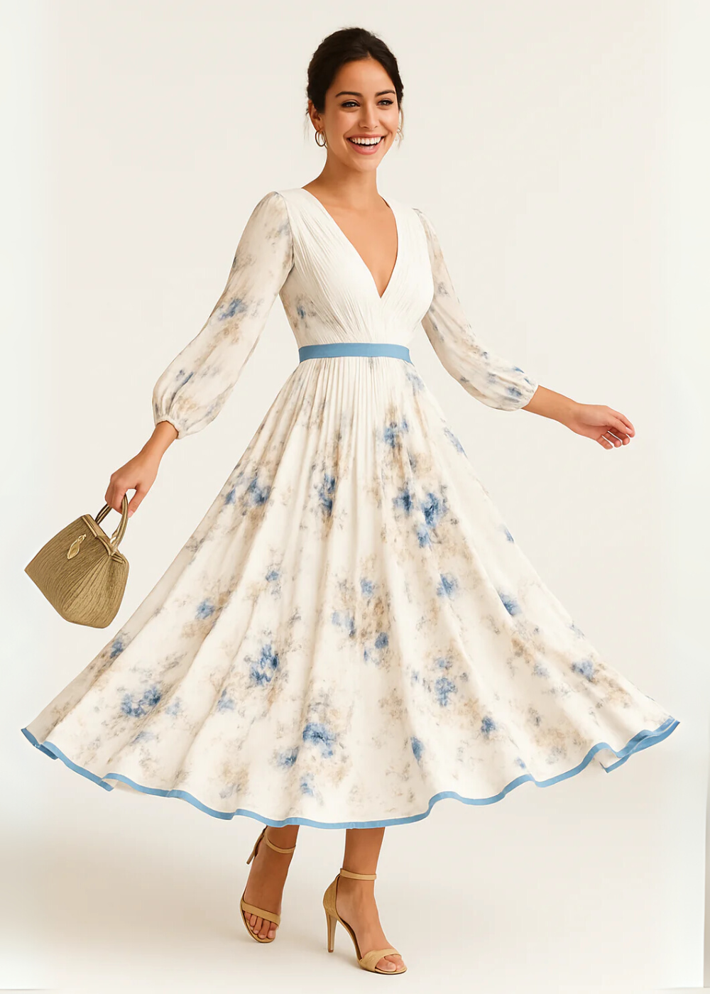 Cecile - Maxi Blumenkleid