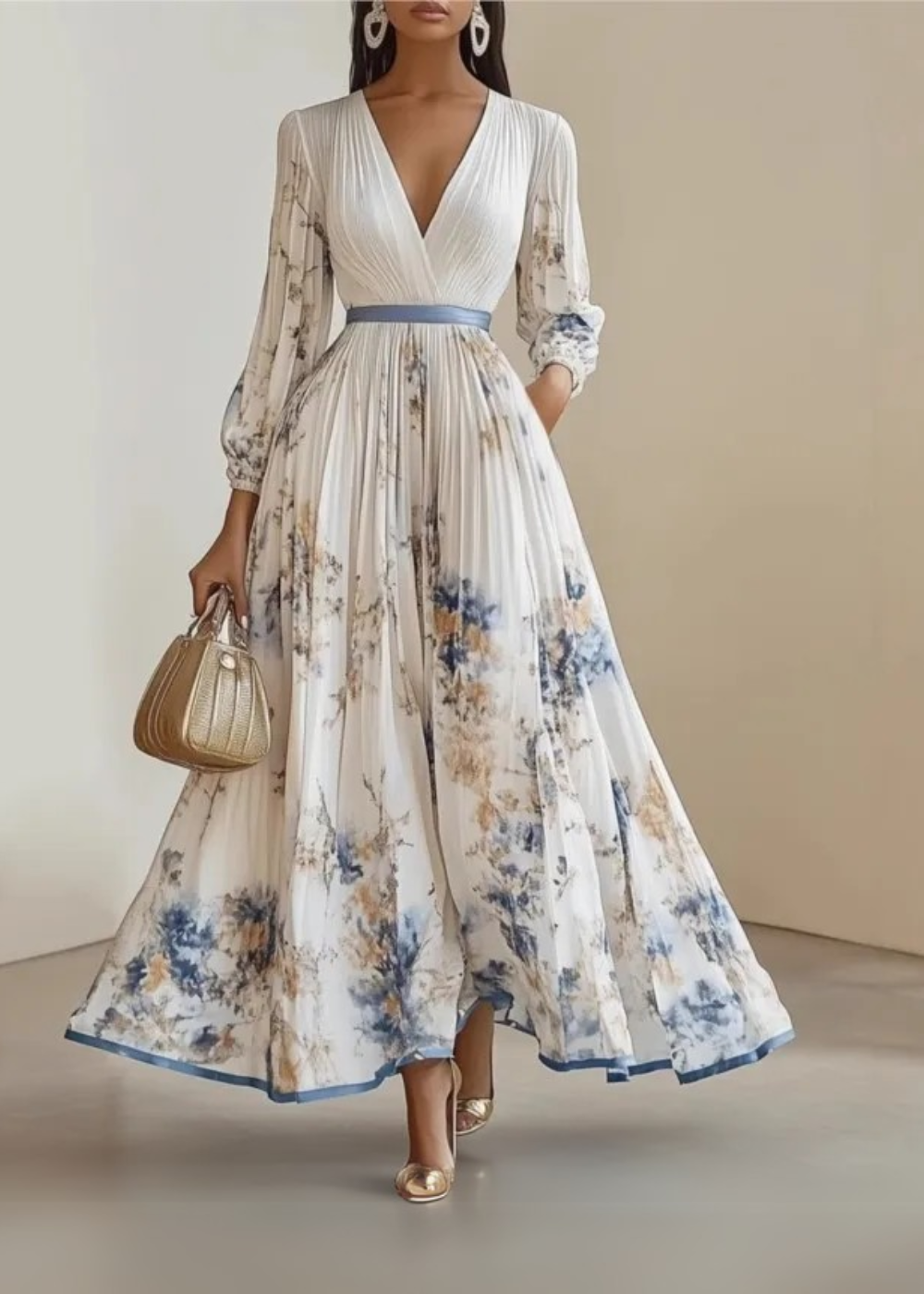 Cecile - Maxi Blumenkleid
