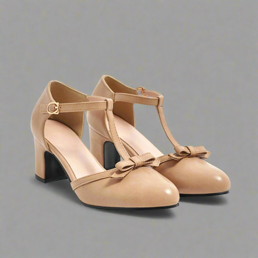 Carina | Tacchi Vintage Ortopedici con Fiocco