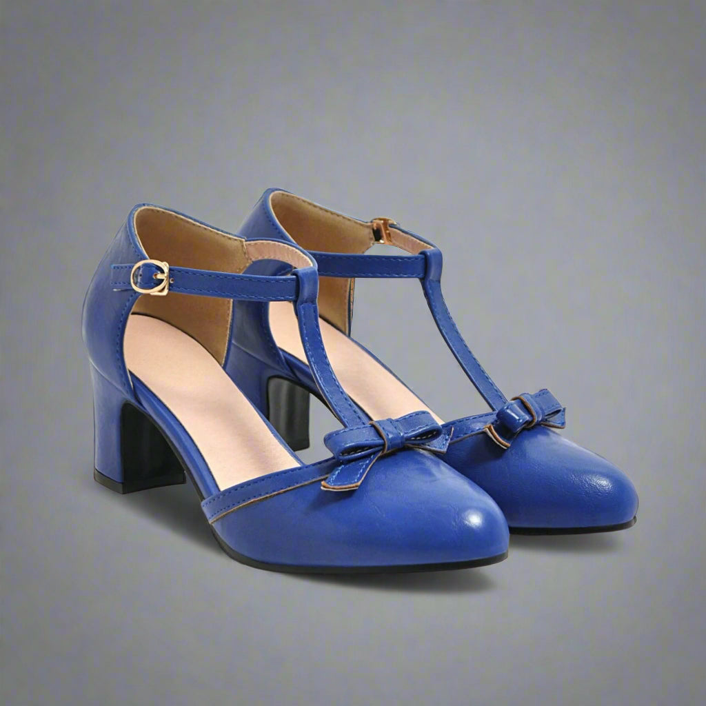 Carina | Tacchi Vintage Ortopedici con Fiocco