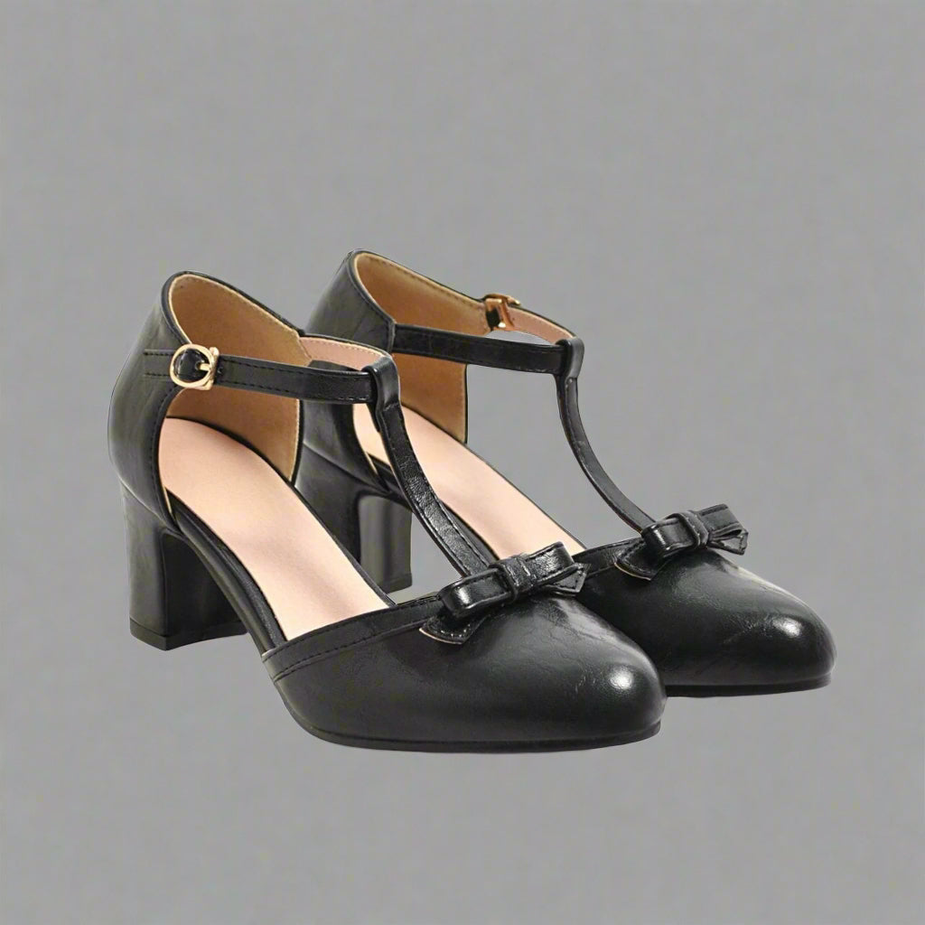 Carina | Tacchi Vintage Ortopedici con Fiocco