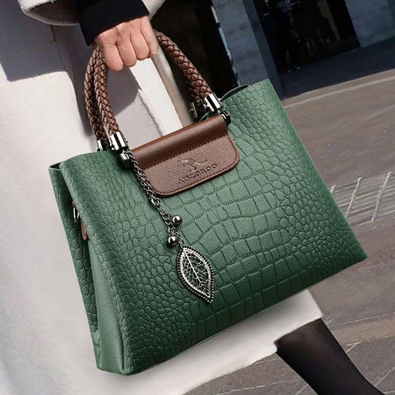 Janveni – Verde Elegant Leather Bag